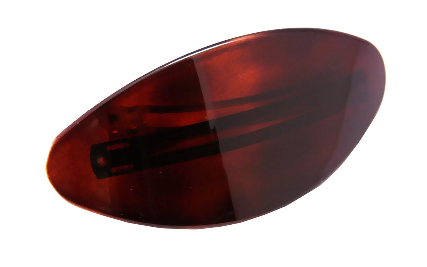 Parcelona French Oval Tortoise Shell Brown Extra Large Celluloid Automatic Hair Clip Hair Barrette