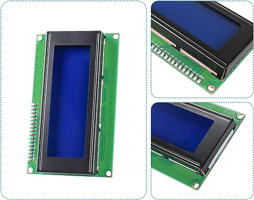 Image of SunFounder 2 Pack 2004 20x4 LCD Module IIC I2C Interface Adapter Blue Backlight Compatible with MEGA2560 Arduino R3 Raspberry (I2C Included)