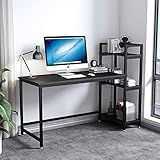 ✅【Escritorio práctico】 Este escritorio de computadora de estilo industrial es perfecto como mesa de ordenador, estación de trabajo de oficina, mesa de estudio o mesa de juegos PC en su habitación de niños, dormitorio, estudio, sala de juegos o dormitorio. Haga su trabajo o estudio más fácil y conveniente.