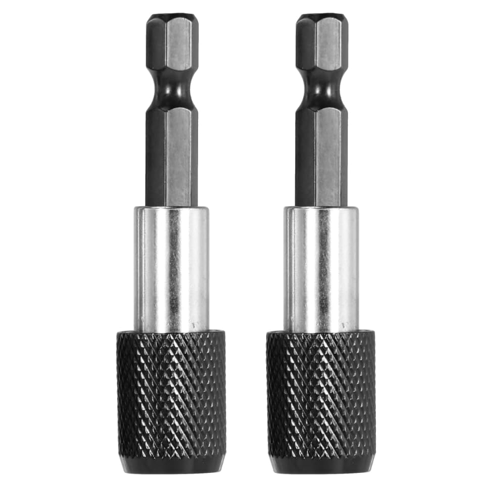 UPKOCH Quick Release Magnetic Screwdriver Bit Holder Extension Bar 1/4 Inch Hex Shank Locking Bit Holder for Drill Impact Driver Fast Changes 2.36In Length