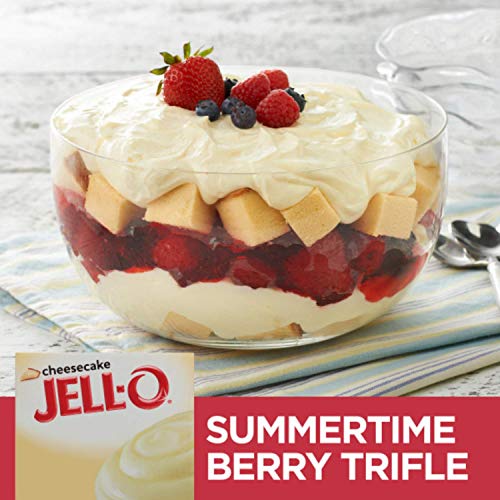 Image of Jell-O Instant Pudding & Pie Filling, Cheesecake Flavored, Fat Free, Quick & Easy Dessert, 3.4 oz (Pack of 3)
