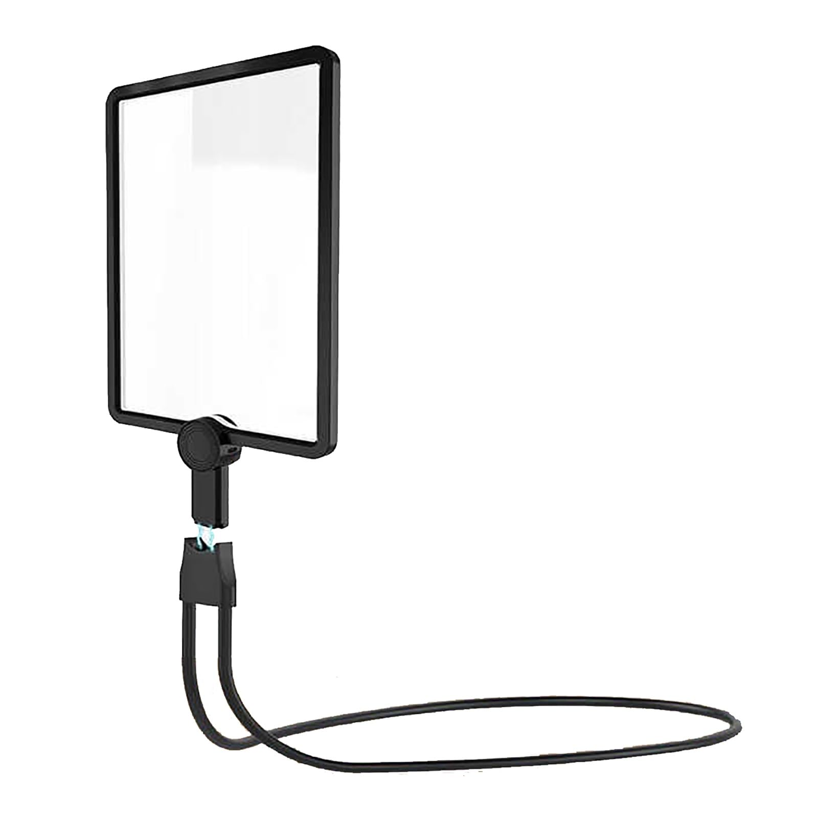 Lente di Lettura da Appendere al Collo con 50 Perle LED, Supporto Regolabile, Ausili per Ipovedenti, Lente d'Ingrandimento Digitale per La Lettura, Ingrandimento 5X