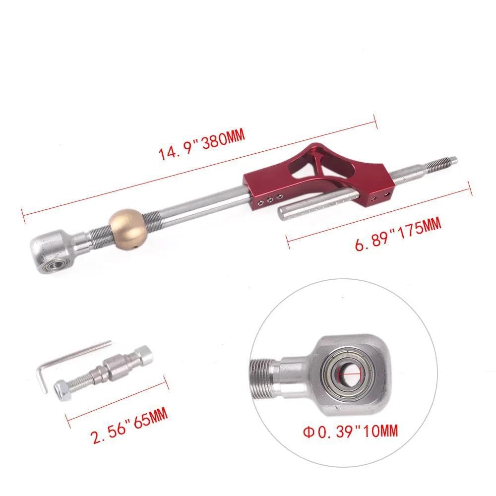 Verstellbarer Schaltwegverkürzer Für Civic Für Integra Für CRX B16 B18 B20 Für D-Serie Autozubehör Teile Für Den Schalthebel(Black)