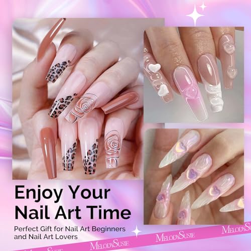 Melodysusie 4Pcs Acrylic Nail Brush Set, Size 8/12/14/16 Professional Nail Brushes For Acrylic Application Acrylic Powder Nail Extension And 3D Nail Carving For Diy Home Salon Nail Art Manicure Tool thumb #5