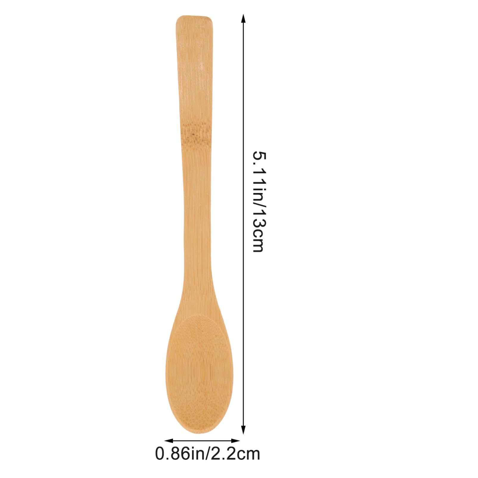 SOLUSTRE Elegant 6pc Bamboo Jam Spoons Set Espresso Serving Spoons Honey Food Salt Sugar Seasoning Multi-functional for Kitchen