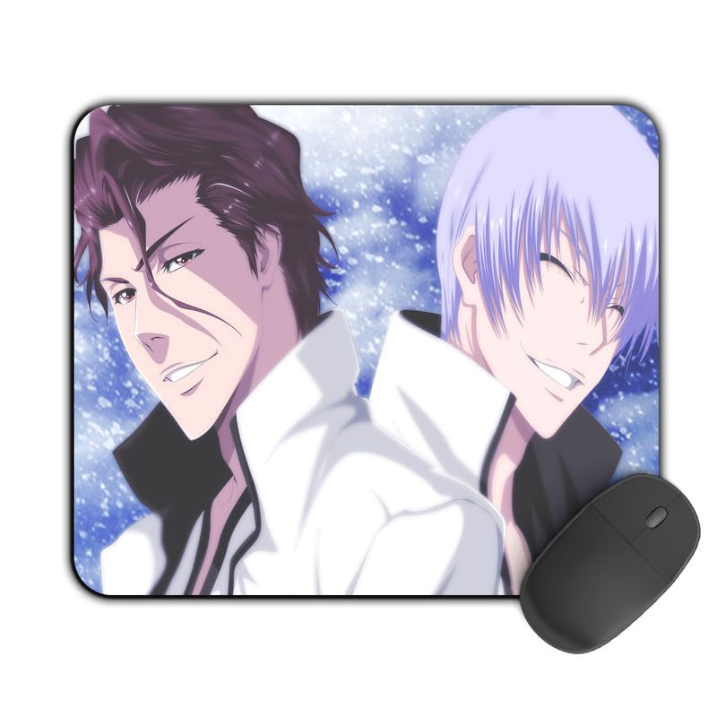 Image of Printed Designer Mouse Pad Aizen & Gin (200MM X 240 X 3MM) Enhance Gaming and Work Performance Comfortable and Precise Non-Slip Water Proof Bleach Mouse Pad.