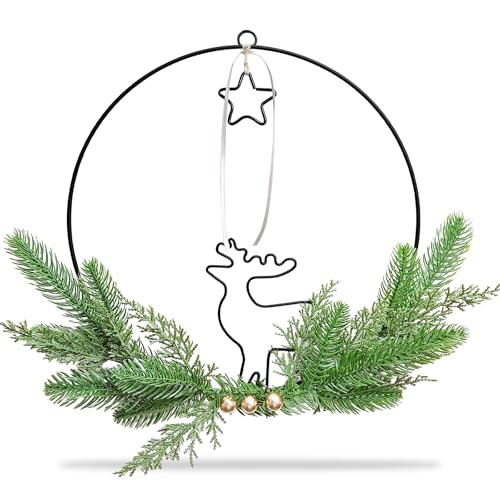 Dumeher Türkranz Weihnachten Adventskranz Modern 30cm Künstlich...