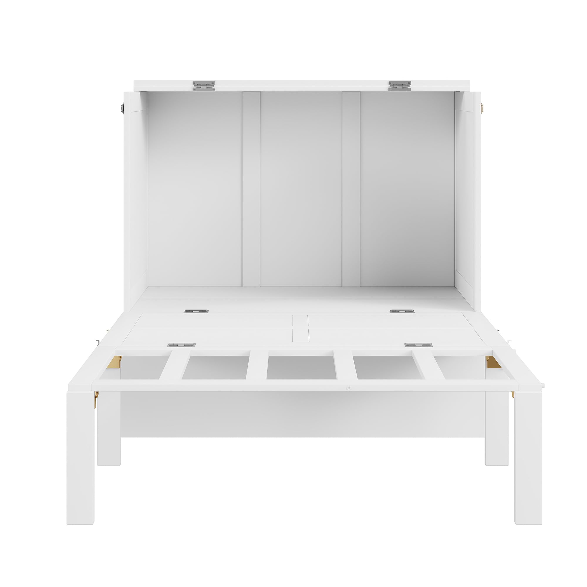 Lexiou Letto A Scomparsa Verticale 90x200 Cm Con Rete A Doghe - Letto Armadio Pieghevole Per Risparmiare Spazio, Colore Grigio