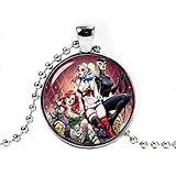 Gotham Girls Necklace Pendant Fandom Jewelry Harley Quinn Poison Ivy Cat Women Cosplay Fangirl Fanboy