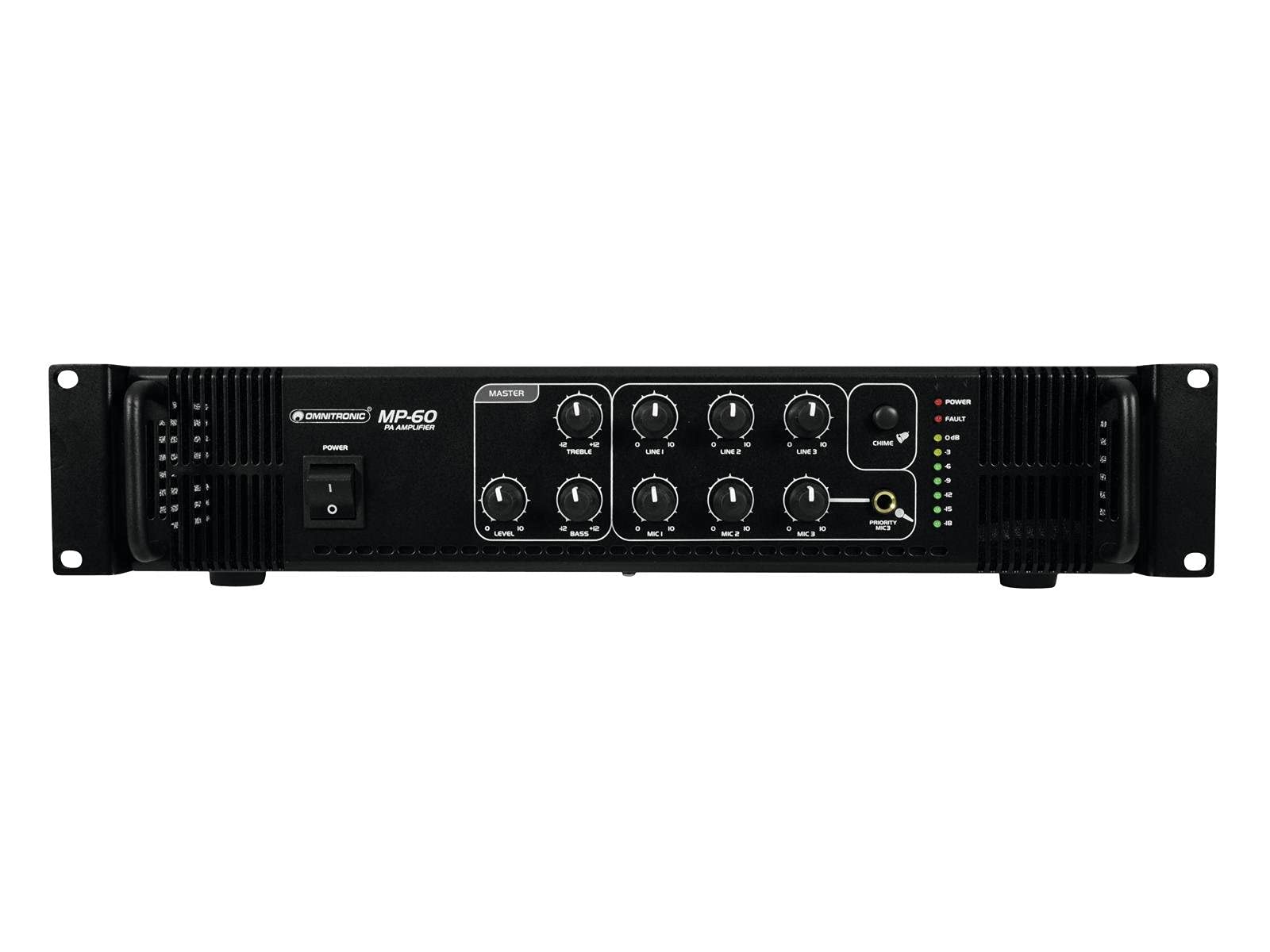 OMNITRONIC MP-60 ELA-Mischverstärker, 60 Watt