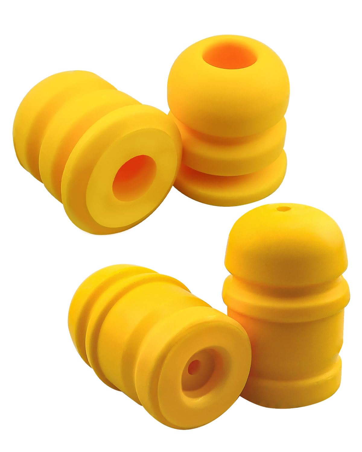 4Pcs Front and Rear Bump Stops, Axle Jounce Bumpers Fit for Jeep Wrangler JK JKU 2007-2018