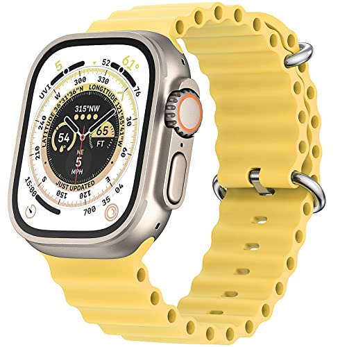 Apple Watch用 バンド 49mm 45mm 44mm 42mm 41mm 40mm 38mm バックル付き ソフト 軽量 スポーツバンド アップルウォッチ用 バンド オーシャンバンド 通気 吸汗 調整でき Apple Watch Ultra Series SE 8 7 6 5 4 3 2 1対応