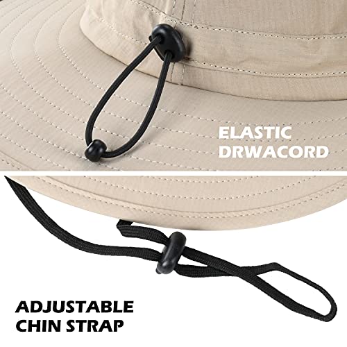 Wide Hard Brim Sun Hat Extra Large Outdoor Uv Protection Safari Cap For Women #TOP5