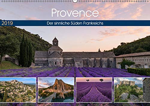 Provence, der sinnliche Süden Frankreichs (Wandkalender 2019 DIN A2 quer): Von Bergen und Schlössern zu blühenden Lavendelfeldern (Monatskalender, 14 Seiten )
