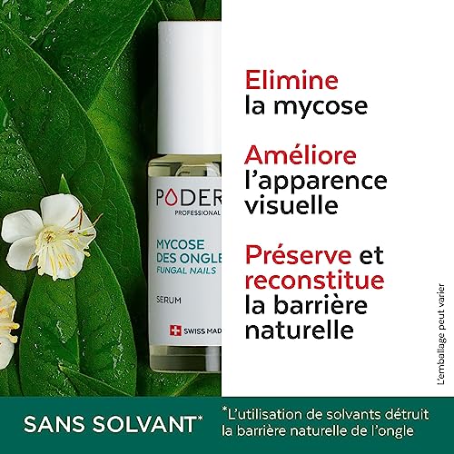 Mycose ongle traitement PODERM au tea tree avec vernis framboise