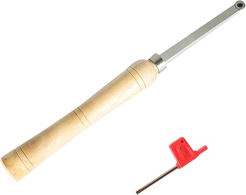 findmall Juego de herramientas de torno de madera de carburo de 19.68 con herramientas de torneado de carburo redondas Ci3 de 0.472 in para