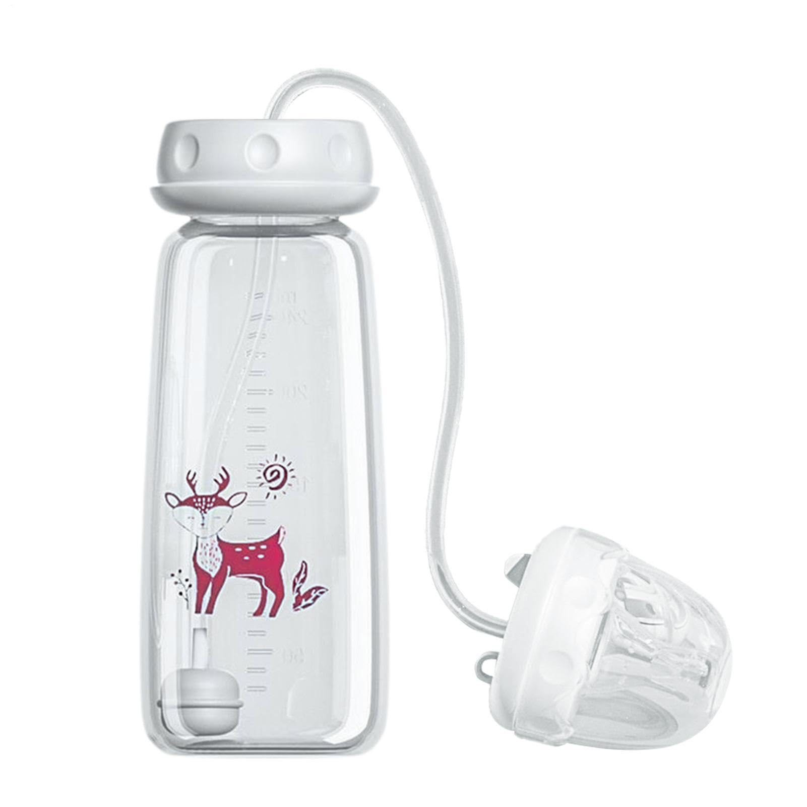 Hands Free Anti Colic Kid Bottle, Adjustable Fast Flow Feeding Bottle, Breastfeeding Friendly, Ergonomic Design for Night Feeding, Travel, Car & Home Use, Easy Grip for Boys, Girls, Daycare