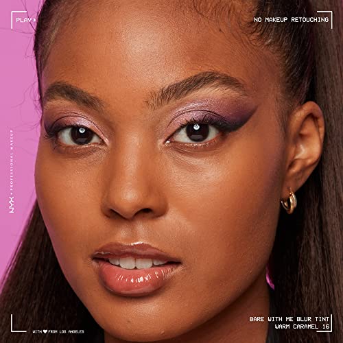 NYX PROFESSIONAL MAKEUP Bare With Me Blur Skin Tint Foundation Make Up with Matcha, Glycerin & Niacinamide - Warm Caramel - image 4