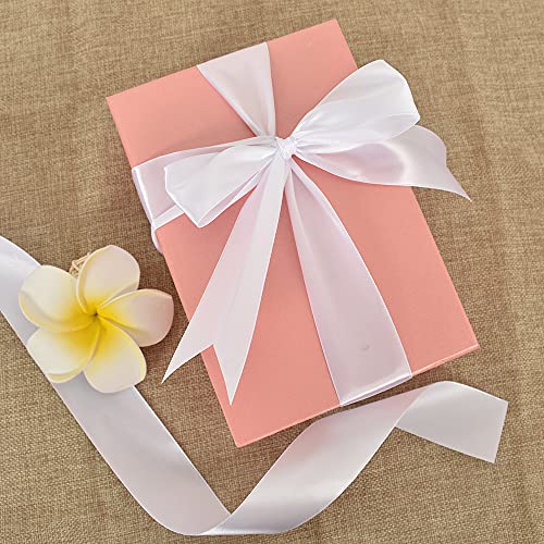 TONIFUL 4cm X 22M Wide White Satin Ribbon Solid Fabric Ribbons for Wedding Car Decoration Chair Sash Crafts Gift Wrapping Cutting Ceremony Table Bows Floral Sewing Party Decoration - Image 4