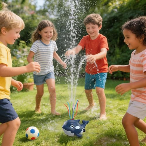 Juego acuático infantil para refrescar a los niños en exteriores con aspersor giratorio 360 3