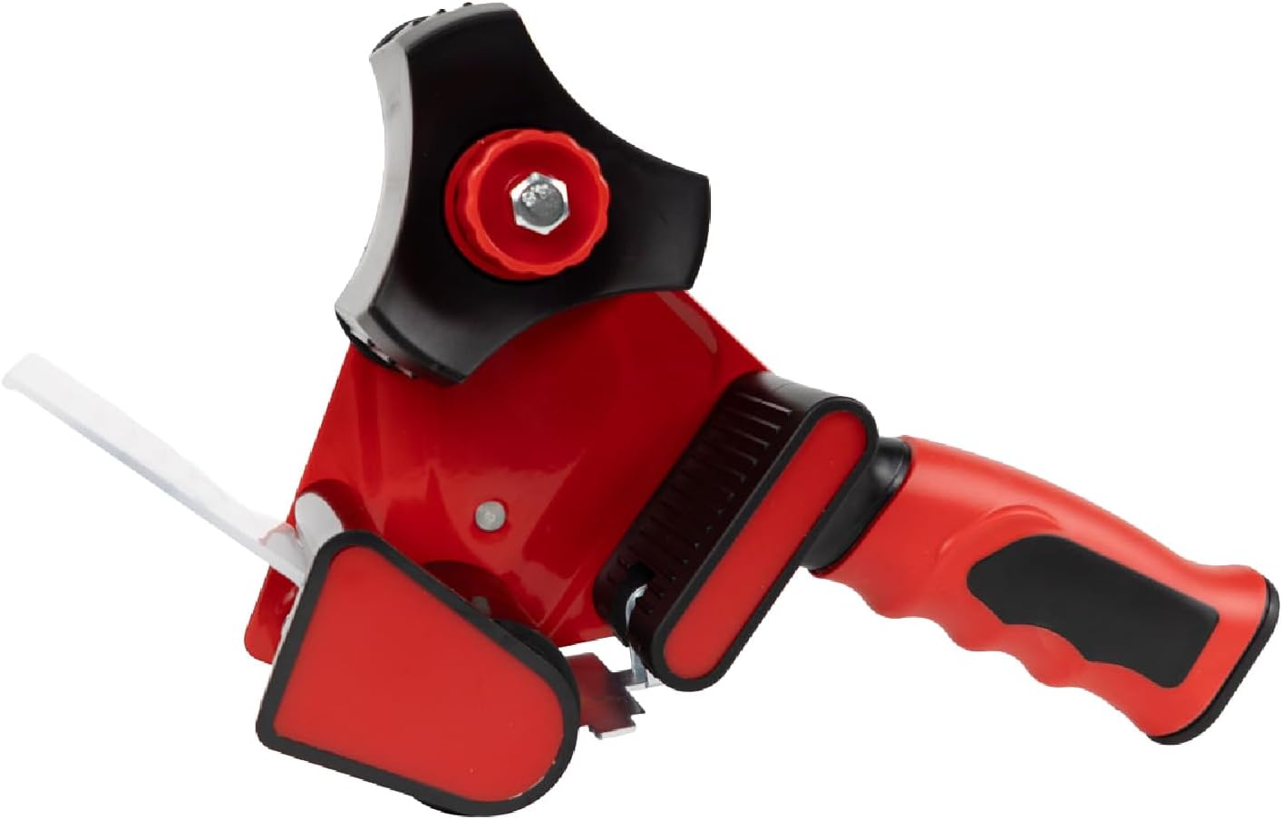 PSBM Heavy Duty Packing Tape Dispenser, 2 Inch Wide, 1 Count, Sealing Cutter, Magnetic Retractable-Blade Tape-Gun Dispenser Used for Warehouse Storage Packaging