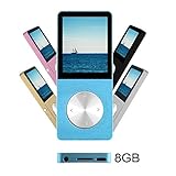 Este reproductor tiene una capacidad interna de 8 GB, soporta tarjetas Micro SD de hasta 64 GB, ofreciendo espacio suficiente para usted. (Nota: tarjeta SD no incluida).