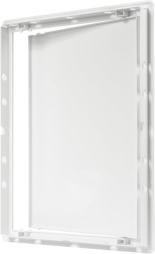 Miniatura 5 de Panel de acceso de plástico blanco de 12 x 16 pulgadas. Panel de puerta de eje de servicio. Plomería, electricidad, calefacción, panel de acceso de