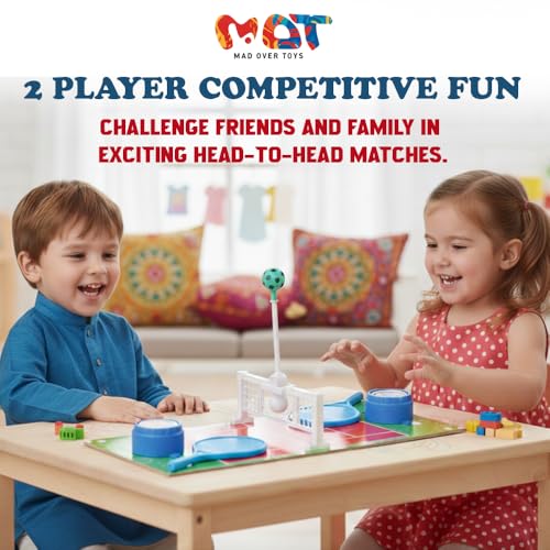 Image of Lawn Tennis Battle Big|Fast-Paced Tabletop Tennis Game for Kids & Adults|2-Player Head-to-Head Action |Includes Rackets, Ball & Net | Indoor Sports Game|Birthday Gift for Kids 5+ Years