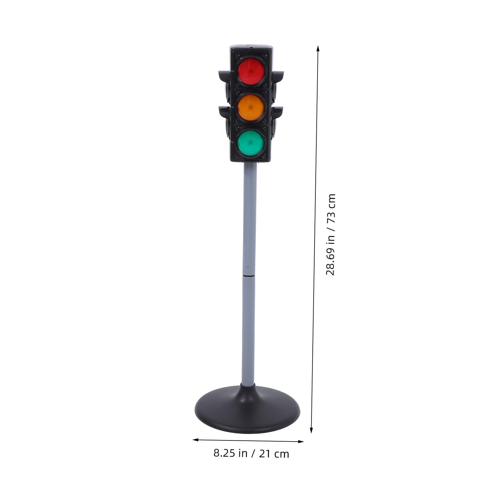 Modèle de Feu de Circulation Simulé Réglable Éducatif de Sécurité Routière pour Garçon et Filles de Route Lumière Fonctionnelle Matériel Solide Noir Jeu Pédagogique Sécurité