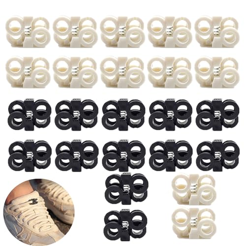 ArrErr 24 Pack Shoe Laces Locks No Tie Shoelaces Lock