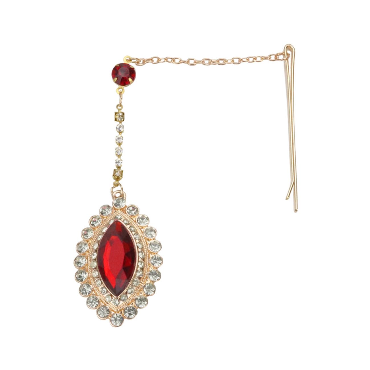 Traziewell Gold Chain Headpiece Wedding Bridal Goddess Bohemian Boho Hair Piece Bollywood Bride Glam HB000815 - Image 4