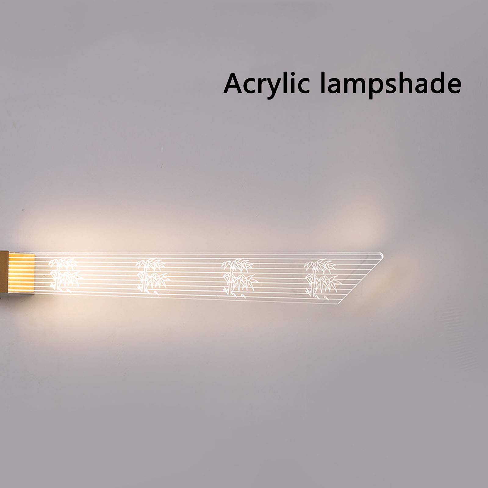 Spiegelleuchte Moderne goldene Spiegelleuchten, LED-Badezimmerspiegel-Frontleuchte mit Acryl-Lampenschirm, neutralweiß, Lampe aus Metall, Spiegelschrankleuchten(100 cm)