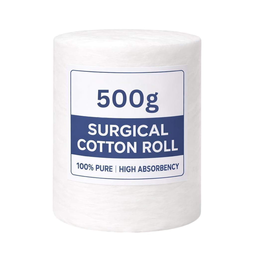 Absorbent Cotton Roll For Makeup remover, Sensitive Baby Care, First Aid, Beauty Care,| wound care or makeup removal |Facial Cleaning, Saloon, parlor | Cosmetic & Skincare Use | Medical Use| Bandage Holder Dental Use ( White -500gm)-picture-36