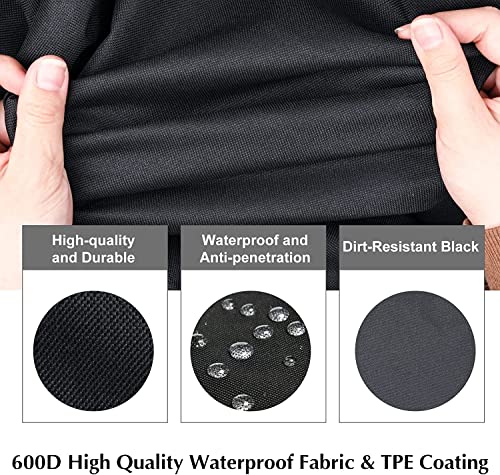 Christmas Tree & Wreath Storage Bag, 2 Pack Fits Up To 9 Ft Artificial Xmas Tree & 30" Holiday Garland, Waterproof Durable Reinforced Handles Zipper With Card Slot- Black #TOP3