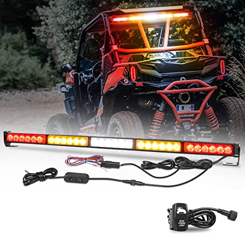 Image of 30 inch LED Chase Light Bar UTV Rear Chasing Light w /Turn Signal Brake Reverse Lights Offroad Roof Strobe Warning Light for UTV SXS Can-Am RZR Kawasaki Yamaha Honda Trucks