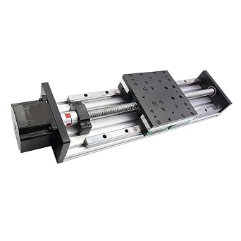 Linear Rail, Nema34 Motor Heavy Duty Ball Screw Linear Bearing Guide Motion Double Slide CNC Manual Shaft Actuator Module Table,for Machine Toolswith Motor,Customize Size