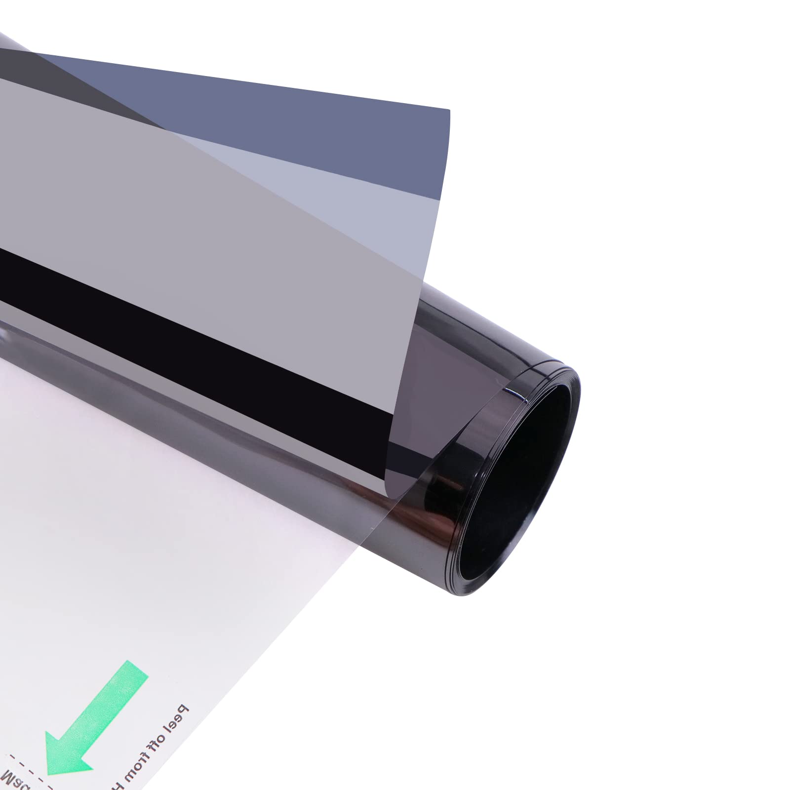 HTVRONTOne Way Window Film Privacy Day and Night Privacy Protection Sun Blocking and Heat Control Tinting Film for Home Car and Office 17.5IN x 6.5FT (44.5 x 198 CM) Privacy Film for Glass Windows