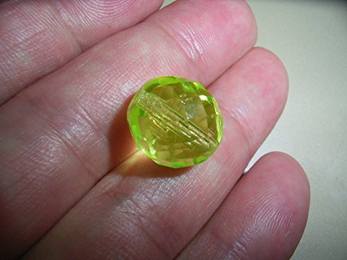 米国製ウランガラスのビー玉20個と、携帯ストラップ1個と、紫外線LED2個 Amazon.co.jp: とてもキレイなウランガラスのビーズ（14ミリ