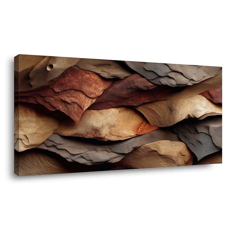 ZESTRILIA Layered Textures Canvas Wall Art for Living Room Office Abstract Contemporary Elegant Canvas Artwork Bedroom Hallway Room Decor