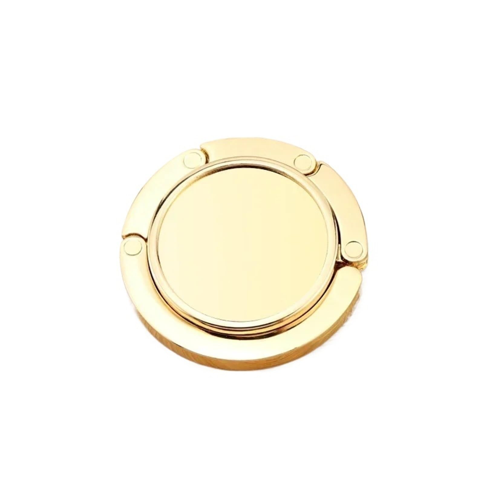 GHHZML Handbag Hooks for Tables Portable Handbag Bag Hanger Hook Folding Crystal Alloy Purse Holder Table Unique Parts Accessories Multifunctional(Gold)