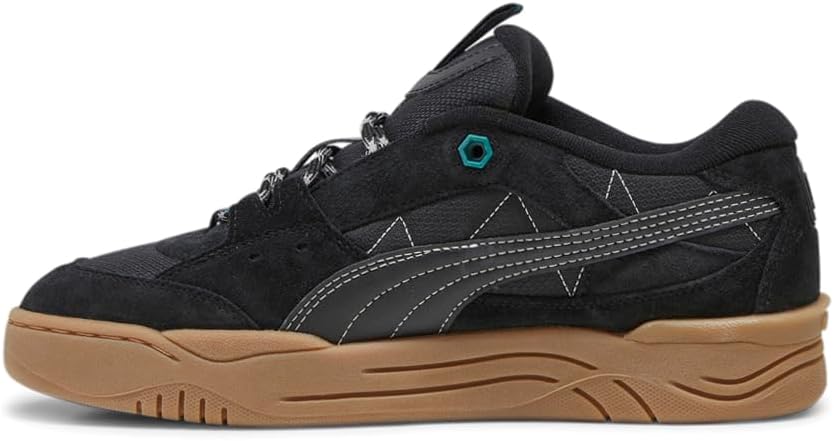 PUMA Mens -180 Cordura Lace Up Sneakers Shoes Casual - Black