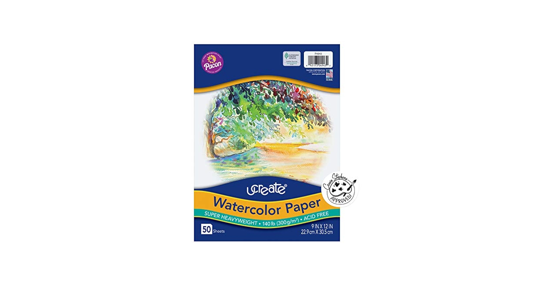 Amazon.com: UCreate Watercolor Paper, White, Package, 140 lb