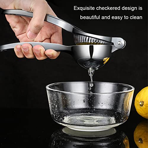 SUWIAKLALL Espremedor de limão em aço inoxidável espremedor manual de frutas