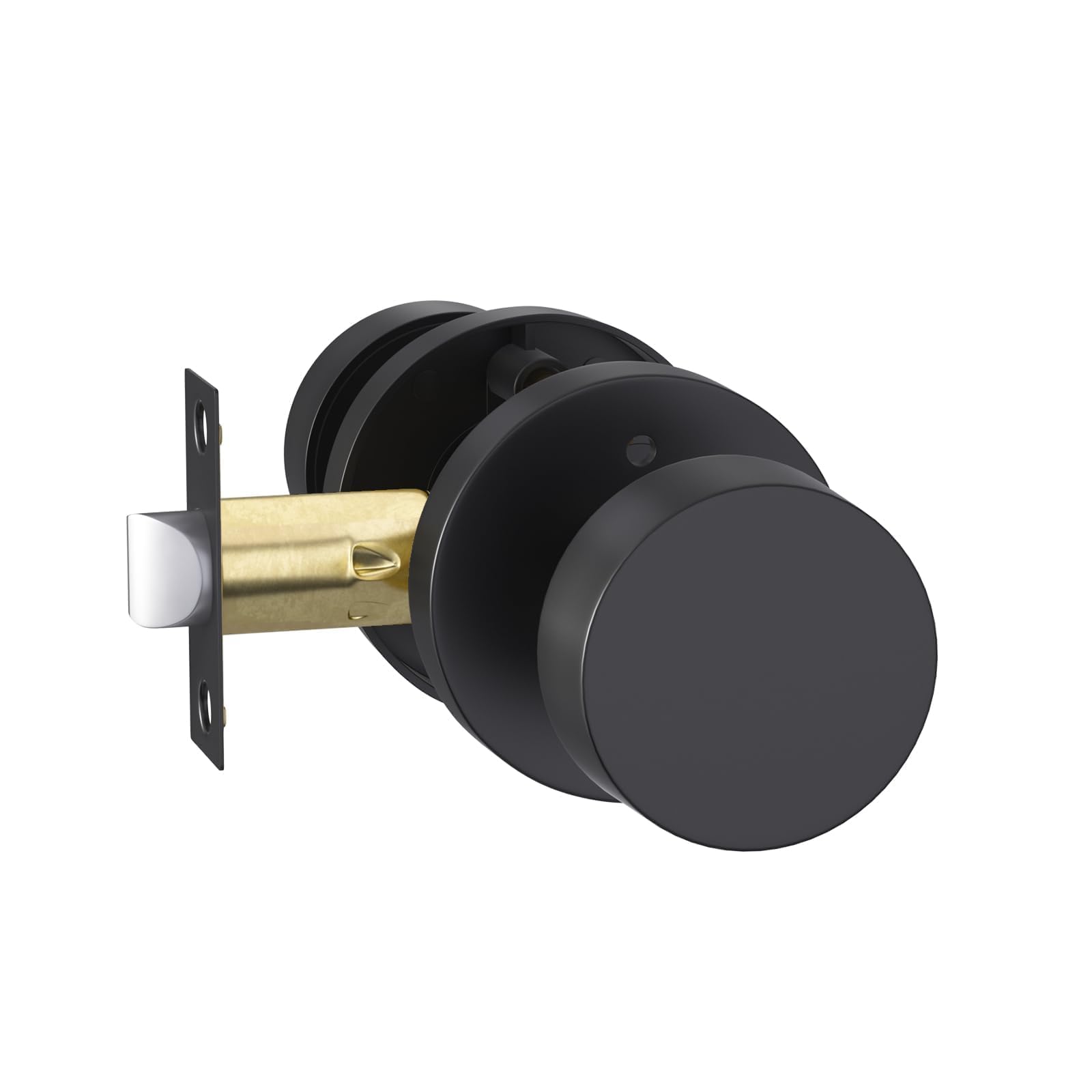 Goldenwarm Matte Black Door Knobs - 6 Pack -15