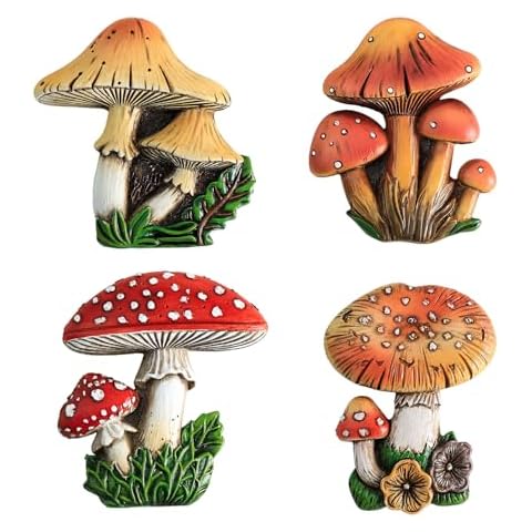 Bicuzat Resin Mushroom Magnets Cover