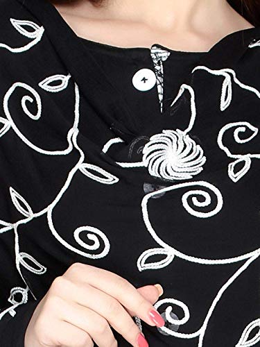 Women's Embroidered Chiffon Scarf Pashmina Shawls and Wraps for Evening Dress or Beach Cover Up Sarong Swimsuit Cover-Up4