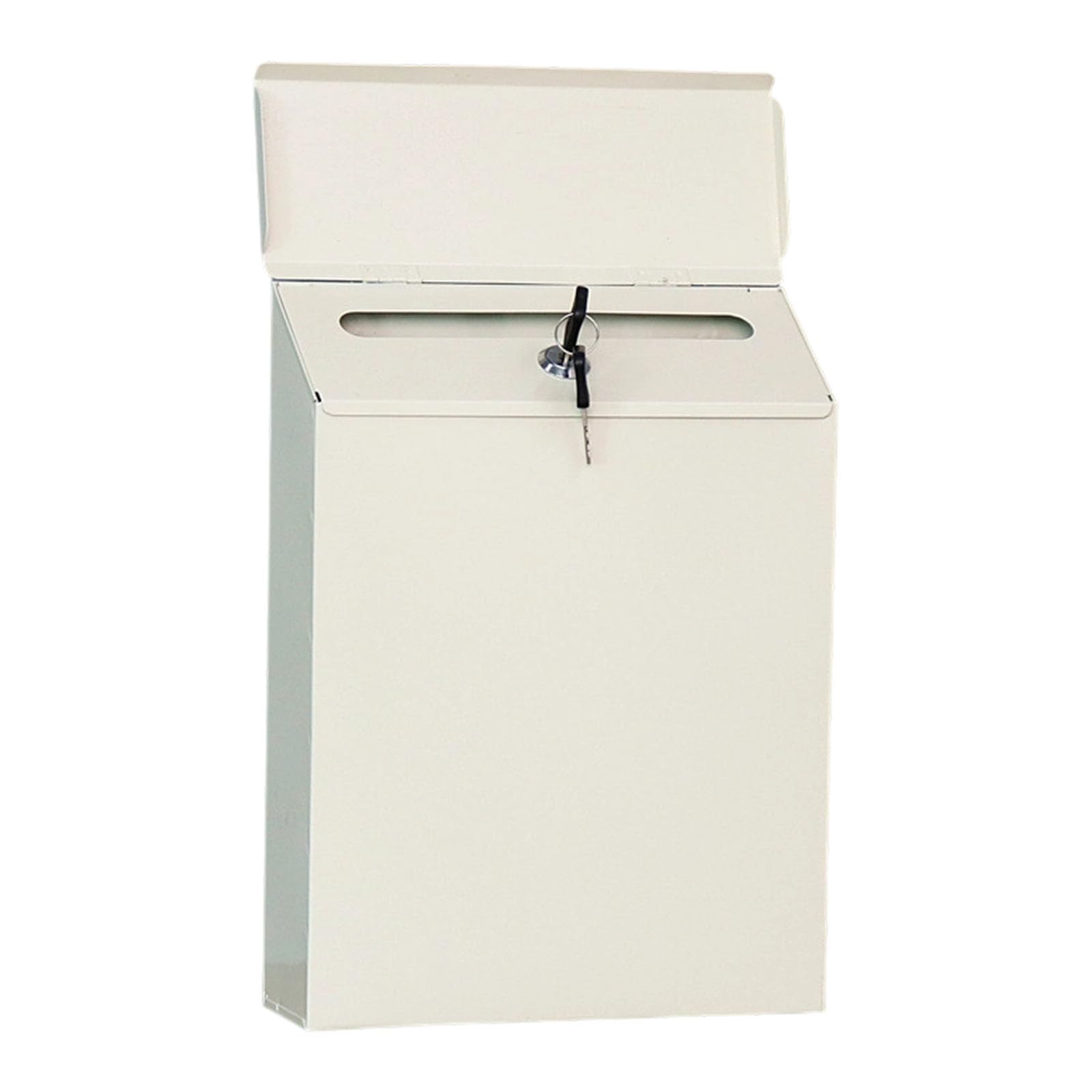 Locking Mailbox Iron Design Wall Mounted Metal Fit for Porch Entryway Secure Mail Storage Solution Easy Install Wall Hanging