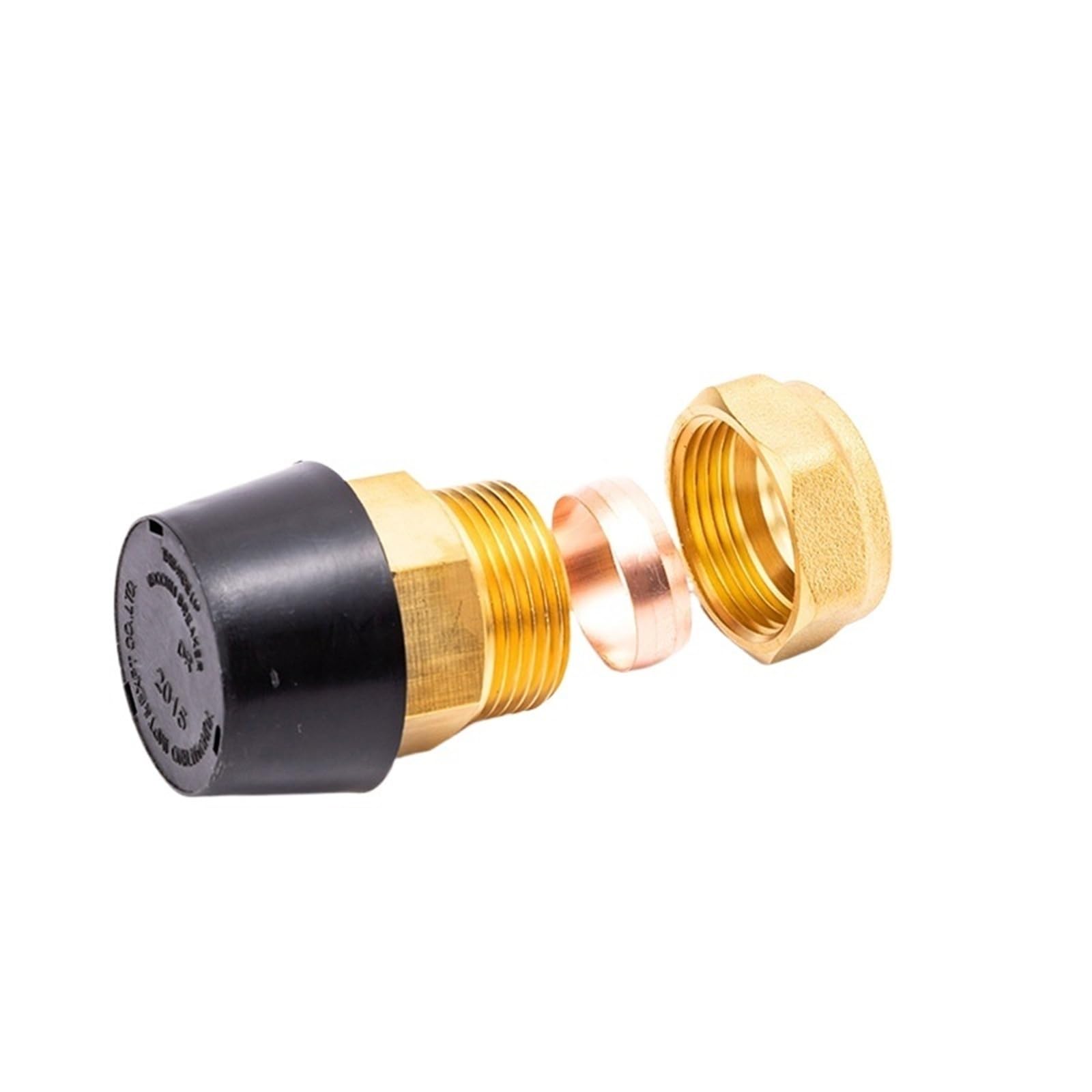 Brass Drain Valve 6 Points Thickened Automatic DN20 External Thread Filter Ball