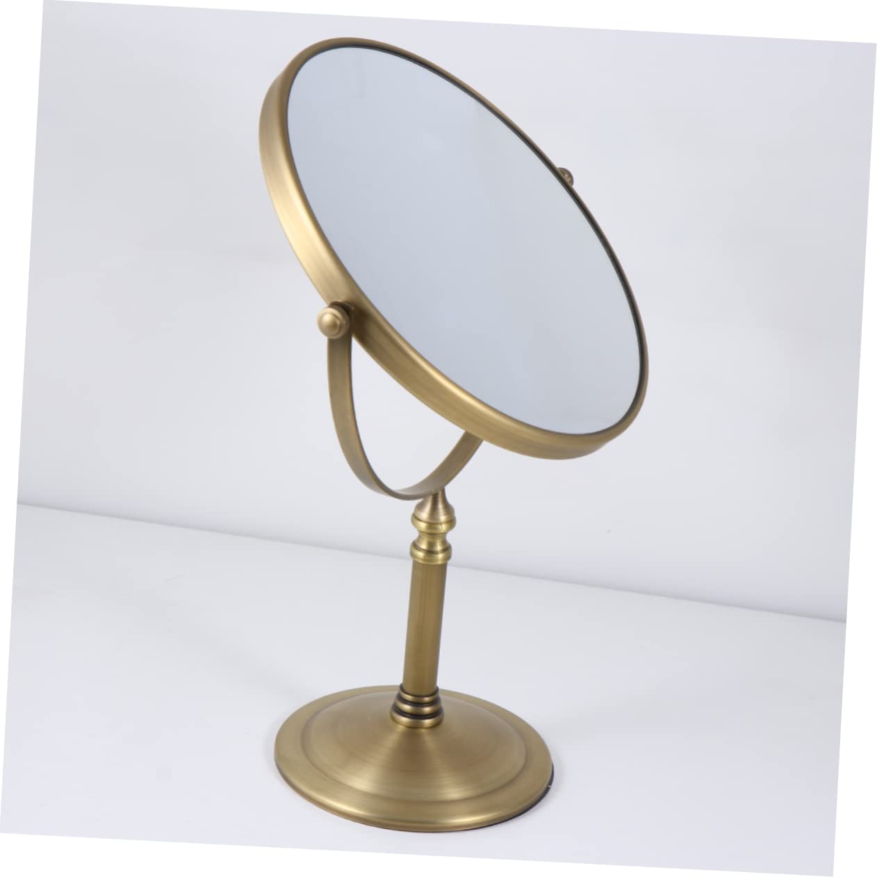 Housoutil Espejo De Maquillaje De Mesa De Doble Cara 1 Unidad 6 Pulgadas 3X Aumento para Mujer Uso Tocador Base Antideslizante