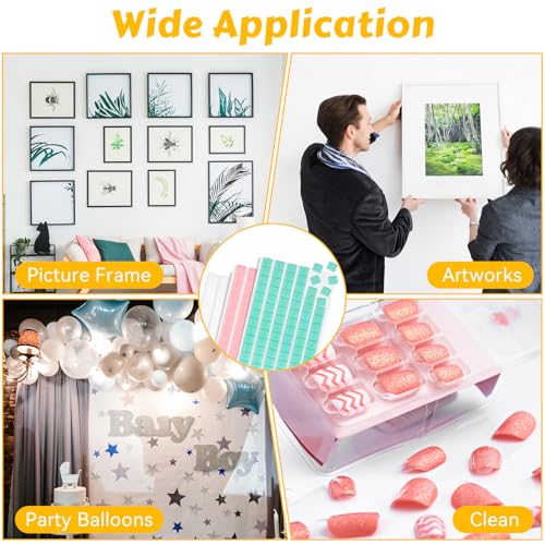 image for MOWPOG 288 Pcs Sticky Tack, Wall Safe Adhesive Poster Putty, Removable